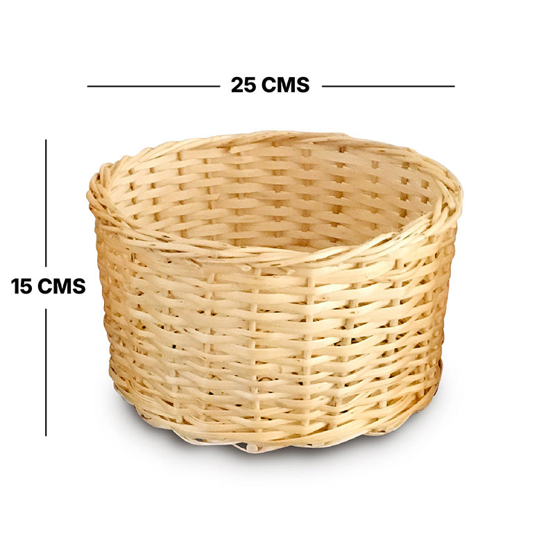 Cesta de mimbre mediana